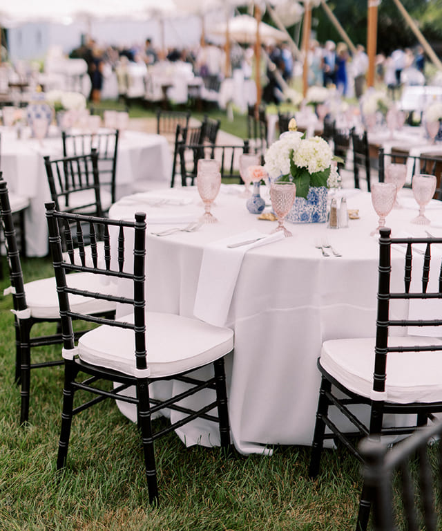 Rent the Black Chiavari Chair, Vancouver Island Chiavari Chairs